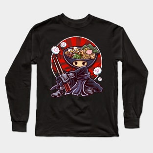 Sushi Ninja Warrior Graphic Art Design Gift Long Sleeve T-Shirt